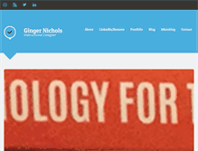 Tablet Screenshot of gingernichols.com